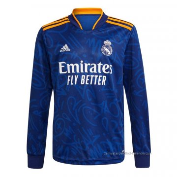 2ª Camiseta Real Madrid Manga Larga 2021-2022 2ª Camiseta Real Madrid Manga Larga 2021-2022