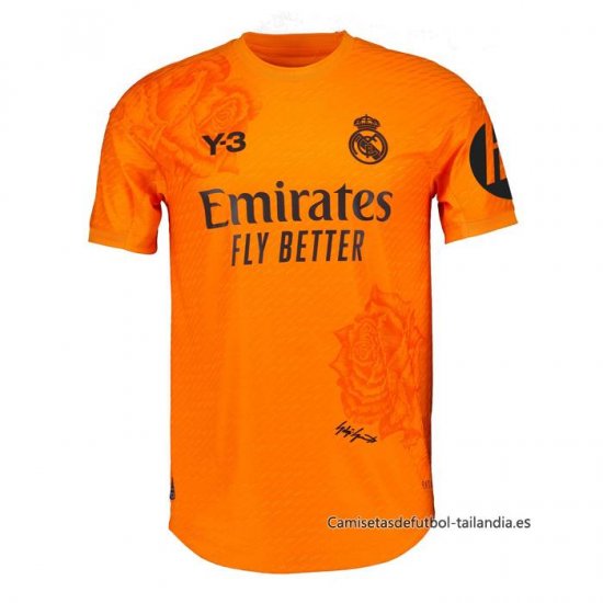 Camiseta Real Madrid Y-3 Portero 2024 Naranja - Haga un click en la imagen para cerrar