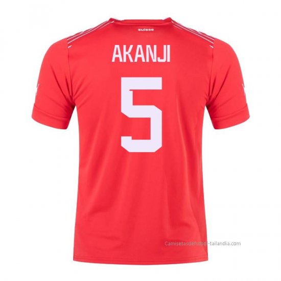 1ª Camiseta Suiza Jugador Akanji 2022 - Haga un click en la imagen para cerrar