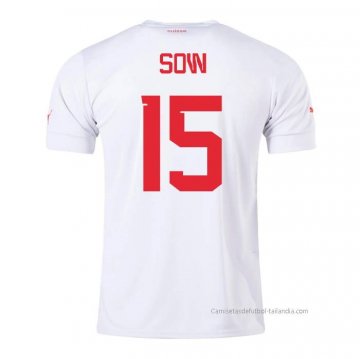 2ª Camiseta Suiza Jugador Sow 2022 2ª Camiseta Suiza Jugador Sow 2022