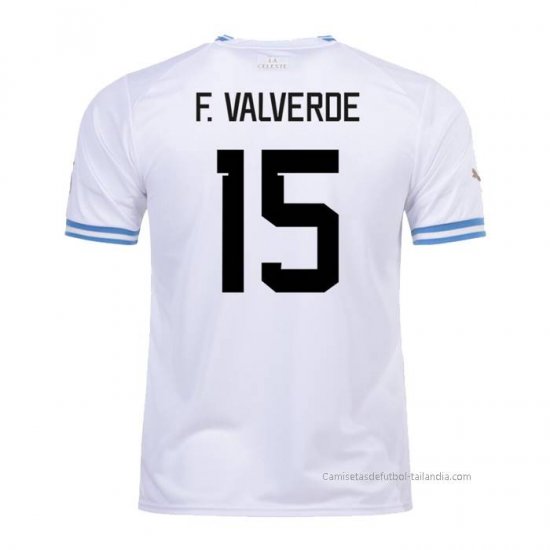 2ª Camiseta Uruguay Jugador F.Valverde 2022 - Haga un click en la imagen para cerrar