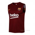 Camiseta de Entrenamiento Barcelona Sin Mangas 2021-2022 Rojo