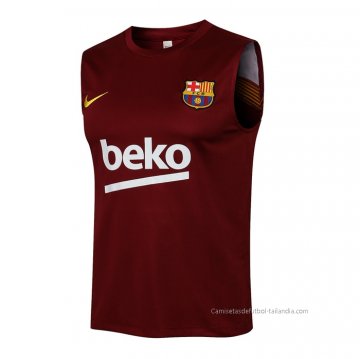 Camiseta de Entrenamiento Barcelona Sin Mangas 2021-2022 Rojo Camiseta de Entrenamiento Barcelona Sin Mangas 2021-2022 Rojo