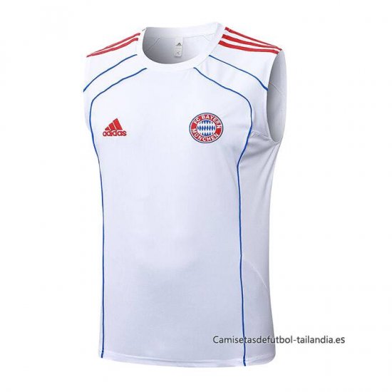 Camiseta de Entrenamiento Bayern Munich Sin Mangas 2025-2026 Blanco - Haga un click en la imagen para cerrar
