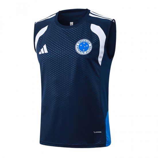 Camiseta de Entrenamiento Cruzeiro Sin Mangas 2025-2026 Azul - Haga un click en la imagen para cerrar
