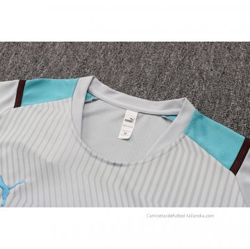 Camiseta de Entrenamiento Manchester City 2021-2022 Gris