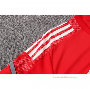 Camiseta de Entrenamiento Manchester United 2021-2022 Rojo
