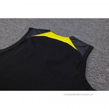 Camiseta de Entrenamiento Paris Saint-Germain Jordan Sin Mangas 2023-2024 Negro