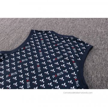 Camiseta de Entrenamiento Paris Saint-Germain Jordan Sin Mangas 2022-2023 Azul