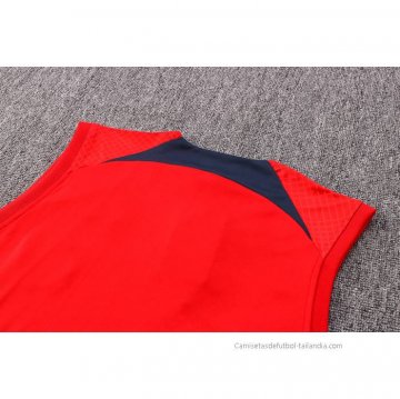 Camiseta de Entrenamiento Paris Saint-Germain Sin Mangas 2022-2023 Rojo