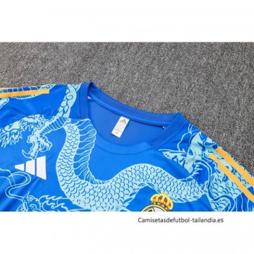 Camiseta de Entrenamiento Real Madrid Dragon 2024-2025 Azul