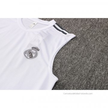 Camiseta de Entrenamiento Real Madrid Sin Mangas 2021-2022 Blanco