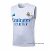 Camiseta de Entrenamiento Real Madrid Sin Mangas 2025-2026 Blanco Azul Camiseta de Entrenamiento Real Madrid Sin Mangas 2025-2026 Blanco Azul