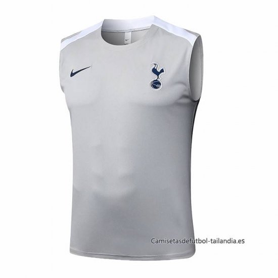 Camiseta de Entrenamiento Tottenham Hotspur Sin Mangas 2025-2026 Gris - Haga un click en la imagen para cerrar