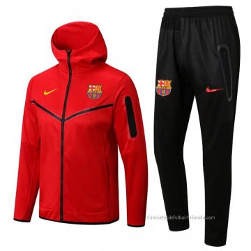 Chandal con Capucha del Barcelona 2022-2023 Rojo Chandal con Capucha del Barcelona 2022-2023 Rojo