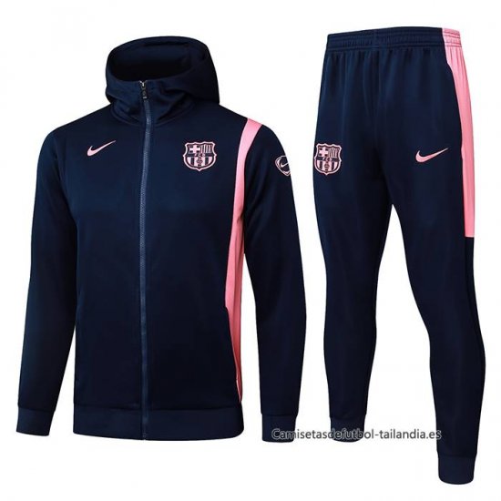 Chandal con Capucha del Barcelona 2025-2026 Negro Rosa - Haga un click en la imagen para cerrar