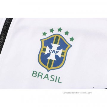 Chandal con Capucha del Brasil 2022-2023 Blanco