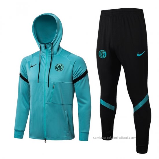 Chandal con Capucha del Inter Milan 2021-2022 Azul - Haga un click en la imagen para cerrar