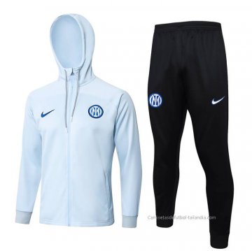 Chandal con Capucha del Inter Milan 2023-2024 Azul Chandal con Capucha del Inter Milan 2023-2024 Azul
