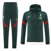 Chandal con Capucha del Liverpool 2021-2022 Verde Chandal con Capucha del Liverpool 2021-2022 Verde