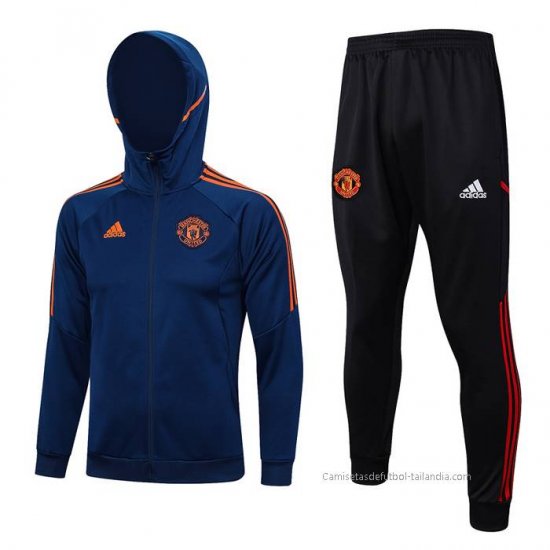 Chandal con Capucha del Manchester United 2023-2024 Azul - Haga un click en la imagen para cerrar