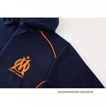 Chandal con Capucha del Olympique Marsella 2024-2025 Azul