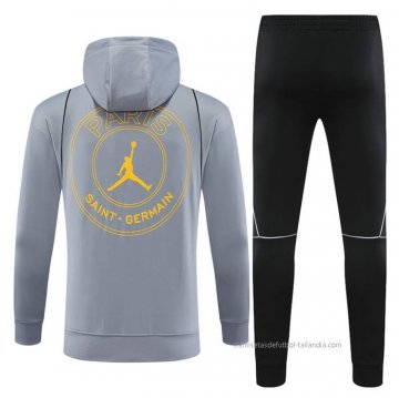 Chandal con Capucha del Paris Saint-Germain Jordan Nino 2023 Gris