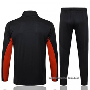 Chandal de Chaqueta del AC Milan 2024-2025 Negro
