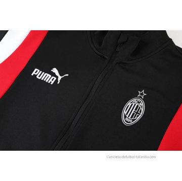 Chandal de Chaqueta del AC Milan Nino 2023-2024 Negro