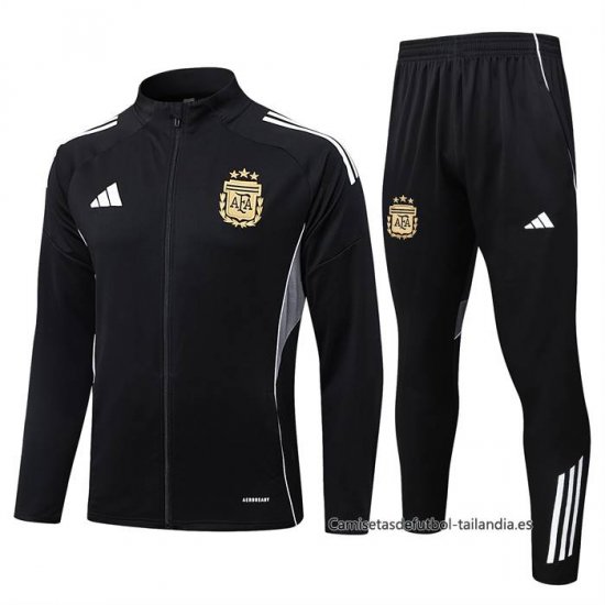 Chandal de Chaqueta del Argentina Nino 2025-2026 Negro - Haga un click en la imagen para cerrar
