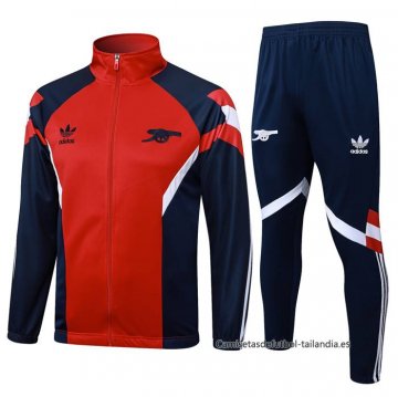 Chandal de Chaqueta del Arsenal 2024-2025 Rojo Chandal de Chaqueta del Arsenal 2024-2025 Rojo