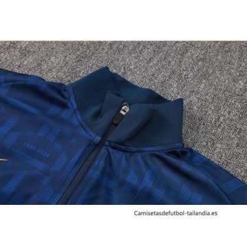 Chandal de Chaqueta del Barcelona 2024-2025 Azul Oscuro