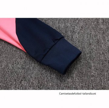 Chandal de Chaqueta del Barcelona 2025-2026 Azul Rosa
