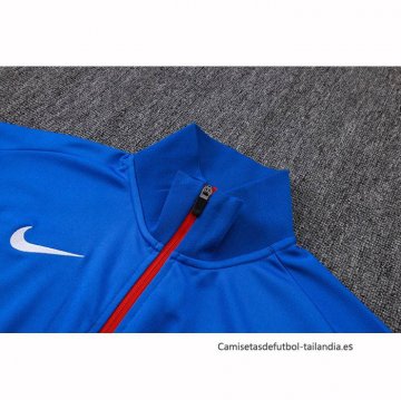 Chandal de Chaqueta del Barcelona Nino 2025-2026 Azul Rojo