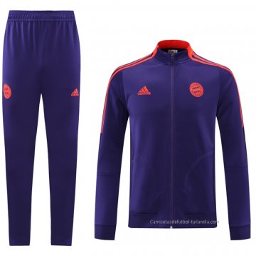 Chandal de Chaqueta del Bayern Munich 2021-2022 Purpura Chandal de Chaqueta del Bayern Munich 2021-2022 Purpura
