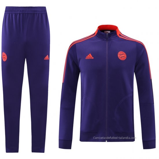 Chandal de Chaqueta del Bayern Munich 2021-2022 Purpura - Haga un click en la imagen para cerrar