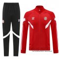 Chandal de Chaqueta del Bayern Munich Nino 2024-2025 Rojo Blanco