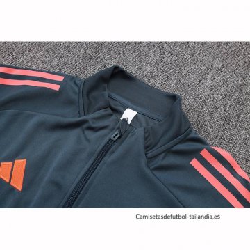 Chandal de Chaqueta del Bayern Munich Nino 2025-2026 Gris Naranja