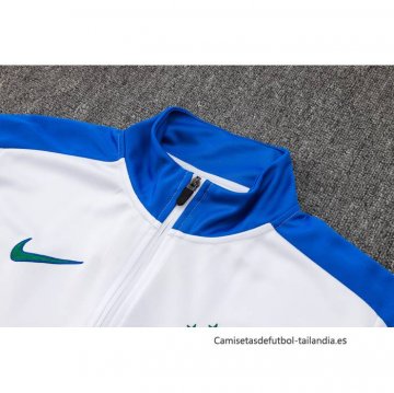 Chandal de Chaqueta del Brasil 2024-2025 Blanco