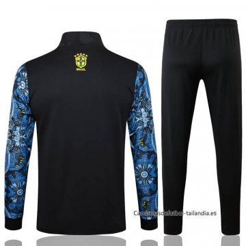 Chandal de Chaqueta del Brasil Jesus 2024-2025 Azul