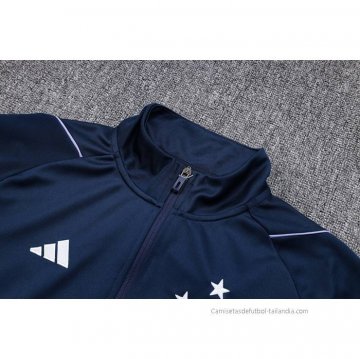 Chandal de Chaqueta del Cruzeiro 2023-2024 Azul