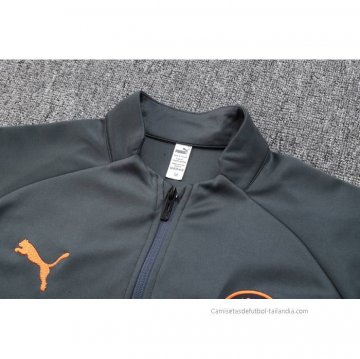 Chandal de Chaqueta del Manchester City 2023-2024 Gris