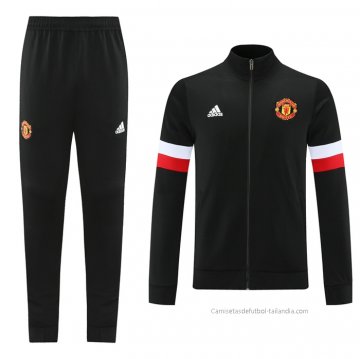 Chandal de Chaqueta del Manchester United 2021-2022 Negro Chandal de Chaqueta del Manchester United 2021-2022 Negro