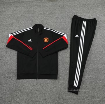 Chandal de Chaqueta del Manchester United 2021-2022 Negro