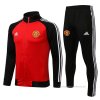 Chandal de Chaqueta del Manchester United 2021-2022 Rojo y Negro Chandal de Chaqueta del Manchester United 2021-2022 Rojo y Negro