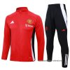 Chandal de Chaqueta del Manchester United Nino 2024-2025 Rojo Chandal de Chaqueta del Manchester United Nino 2024-2025 Rojo
