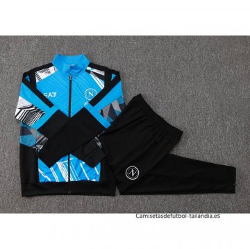 Chandal de Chaqueta del Napoli Nino 2024-2025 Azul
