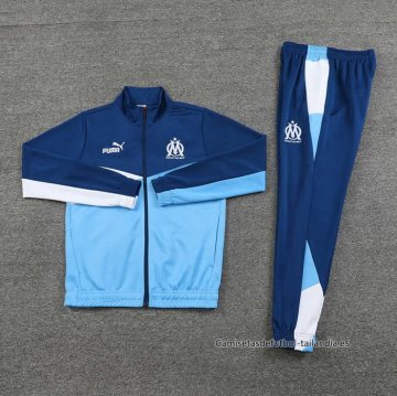 Chandal de Chaqueta del Olympique Marsella 2024-2025 Azul