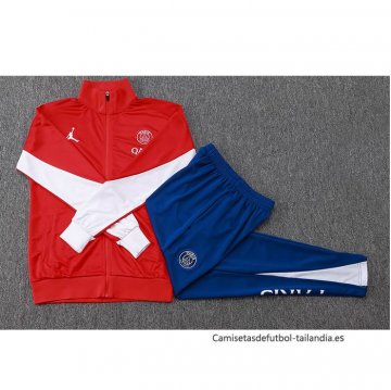 Chandal de Chaqueta del Paris Saint-Germain 2024-2025 Rojo