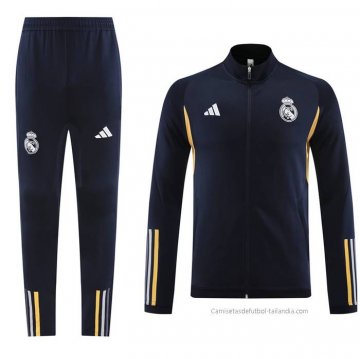 Chandal de Chaqueta del Real Madrid 2023-2024 Azul Chandal de Chaqueta del Real Madrid 2023-2024 Azul